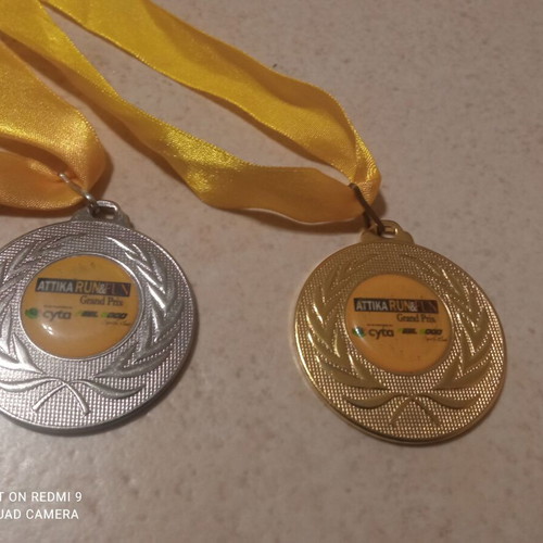 Social Road Race Medals new, gold and silver, CYTA 2014