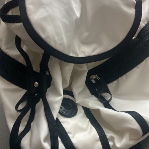 Kipling backpack white like new with black details