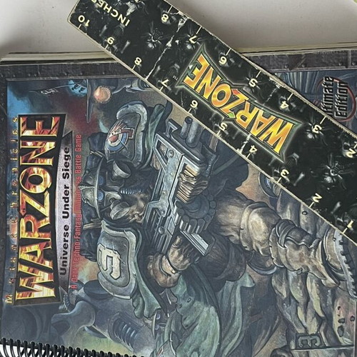 Warzone Universe Under Siege Ultimate Edition rulebook used, spiral bound