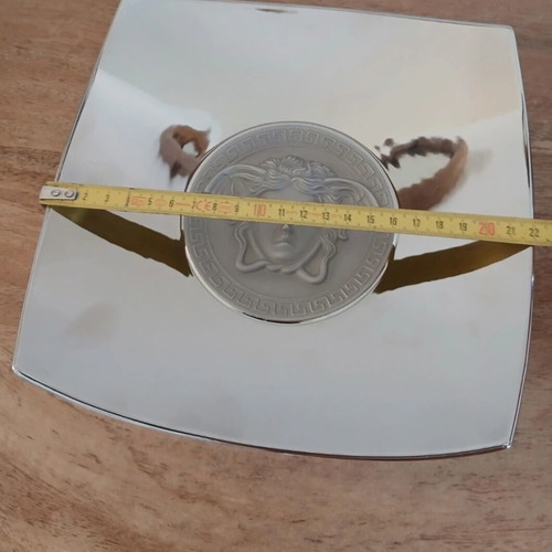 Versace Medusa Platinum decorative plate 22cm, Rosenthal porcelain