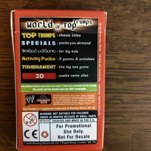 WWE cards collectible pack of 30 like new, 2009 edition