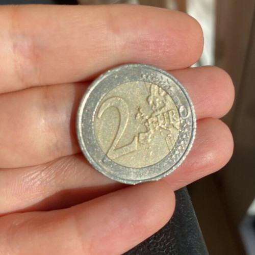 Collectible 2 euro coin used