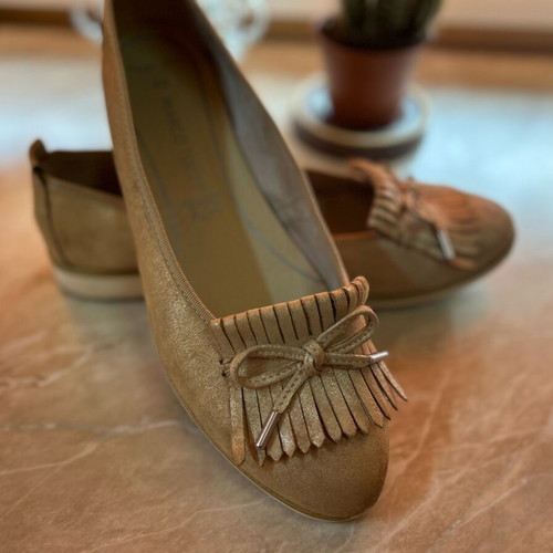 Marco Tozzi women's ballerina shoes like new, suede, size 40