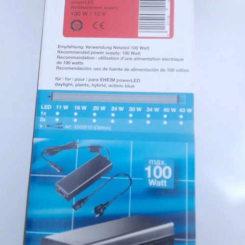EHEIM powerLED power supply like new, max 100 watt for aquariums