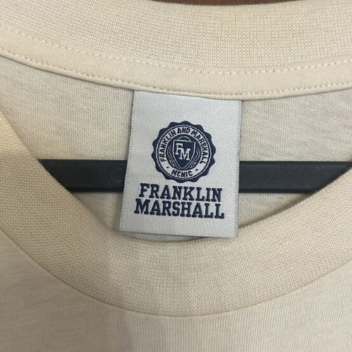 Franklin & Marshall T-shirt large size beige like new, 100% cotton