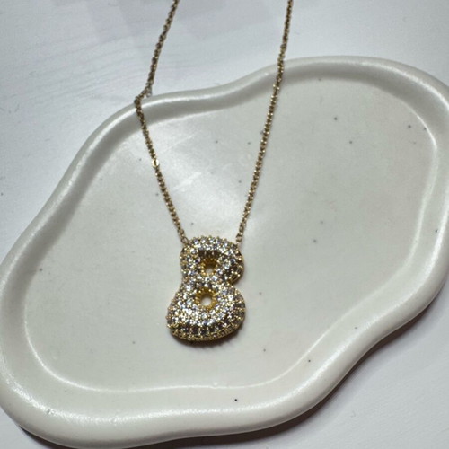 Monogram bubble new, gold color