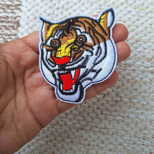 Tiger iron-on patch new, heat transfer motif