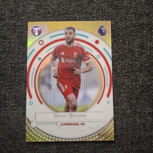 Cody Gakpo Topps Premier League 25/26 Liverpool Gold Parallel