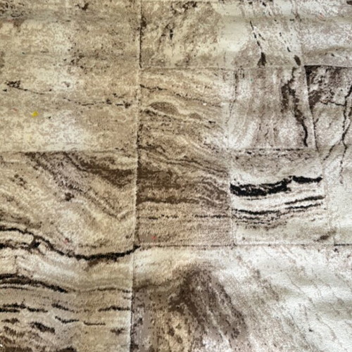 Carpet rug used, beige brown, 285x200 cm