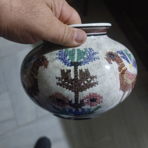 Ν.Αλαγιάνης κεραμικό βάζο σαν καινούργιο, σπάνιο