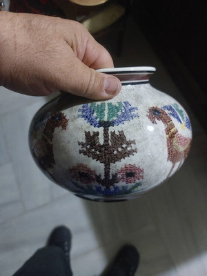 Ν.Αλαγιάνης κεραμικό βάζο σαν καινούργιο, σπάνιο