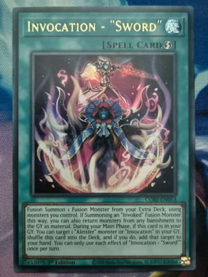Invocation - "Sword" CORI Ultra Rare 1st Edition Near Mint