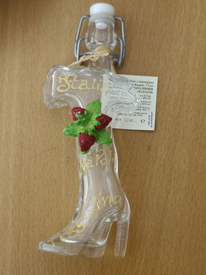 Authentic Italy bottle like new, hand-painted decorative