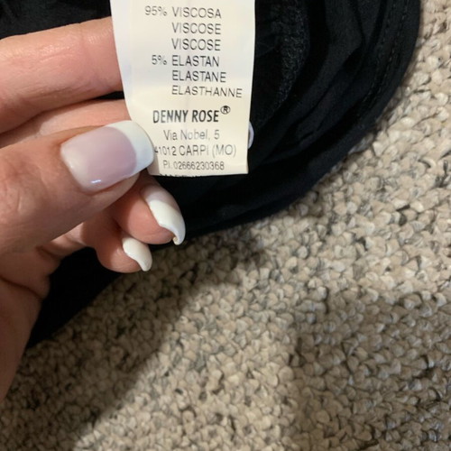 Denny Rose long black blouse-dress like new