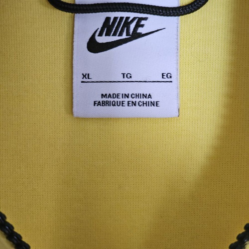 Nike Tech Fleece hoodie yellow strike black size XL like new