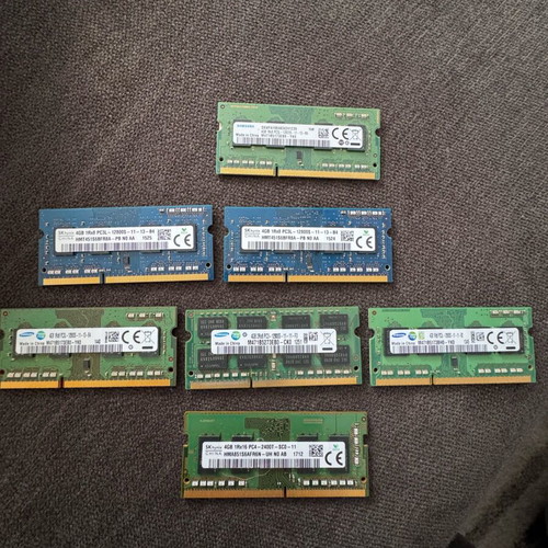 Samsung Ram 4GB DDR3L 1600MHz SODIMM new, pack of 7 pieces
