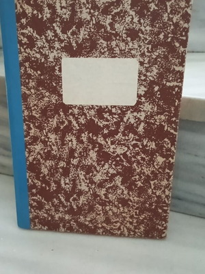 Vintage hardcover index notebook new with marbled cover
