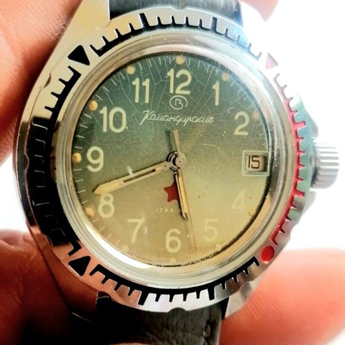 Bostok Army watch used, men's, 39mm