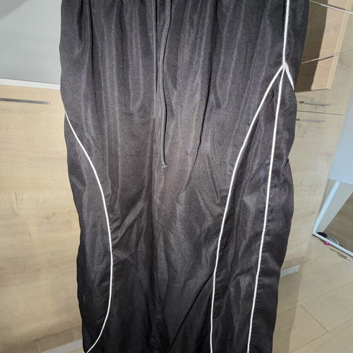 Shein Black Wide Leg Track Pants Size M Like New