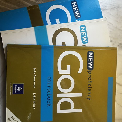 Gold New proficiency coursebook, exam maximiser, teachers book like new