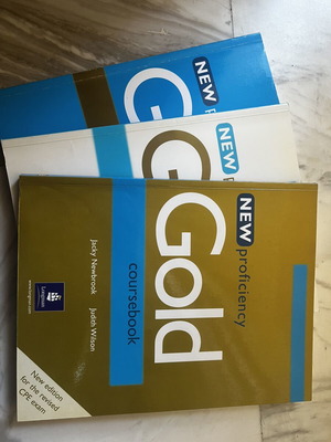 Gold New proficiency coursebook, exam maximiser, teachers book like new