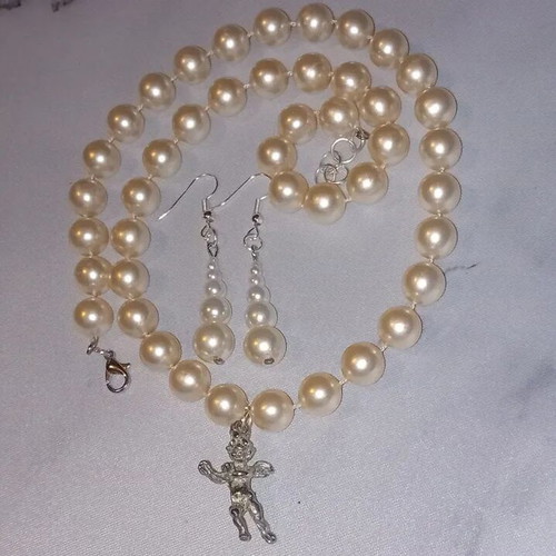 Handmade magic jewelry set silver