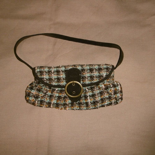 Mini vintage shoulder bag new in green-blue shades