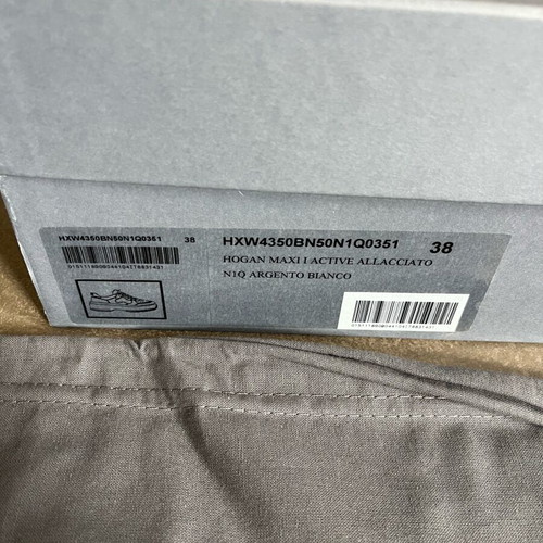 Hogan Maxi Active women's shoes used, size 38, white with silver
