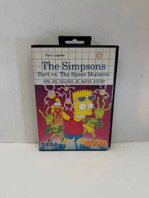 The Simpsons Bart vs The Space Mutants Sega Master System σαν καινούργιο, Tec Toy έκδοση