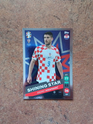 Topps Euro 2024 Match Attax Metal Shining Star κάρτα Andrej Kramaric