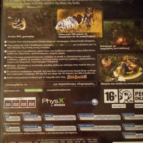 Sacred 2 Fallen Angel PC game like new