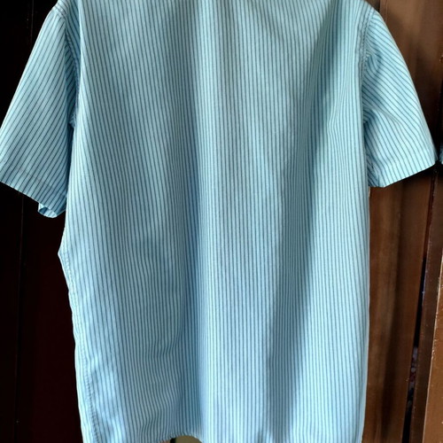 Men's striped short-sleeve shirt like new, size L