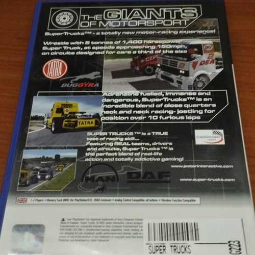 Super Trucks PlayStation 2 game used, racing