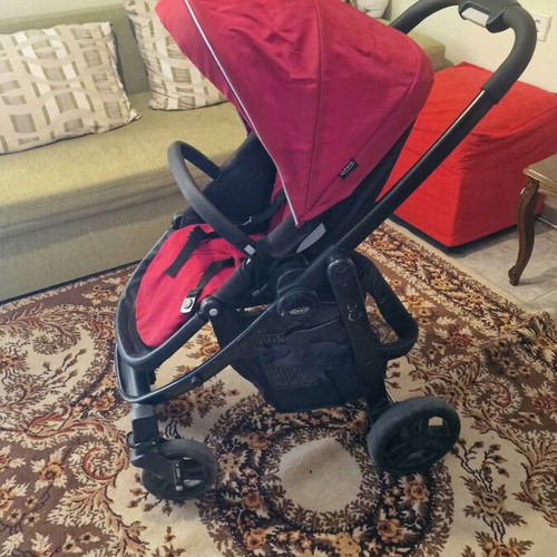 Stroller set with port bebe and bassinet used, 3 pieces
