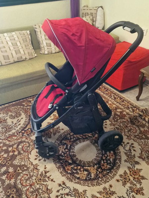 Stroller set with port bebe and bassinet used, 3 pieces