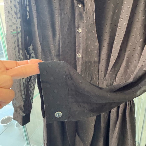 Karavan dress like new, black, with waist belt