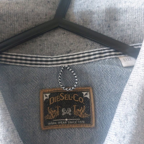 Diesel Polo Shirt Large Gray like new