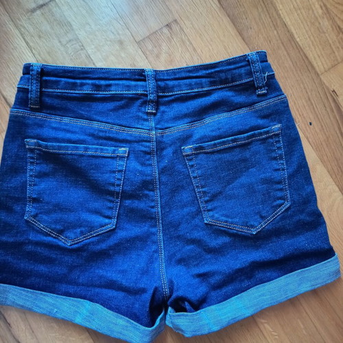Denim shorts like new, blue, sizes S and M