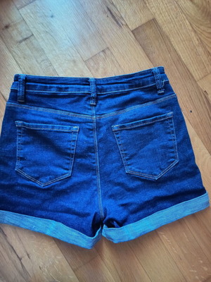 Denim shorts like new, blue, sizes S and M