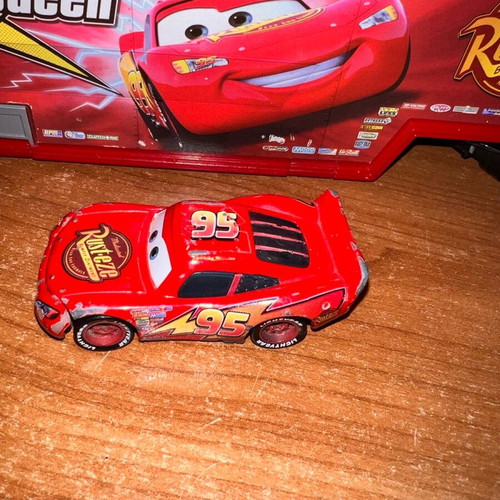 Disney Pixar Cars Lightning McQueen used with Rust-eze logo