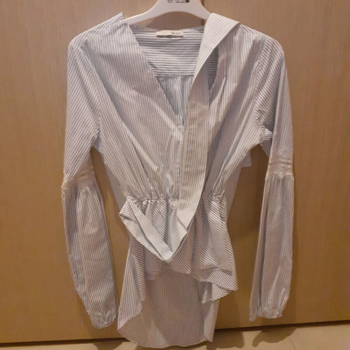 Relish asymmetrical shirt new, 100% cotton, turquoise