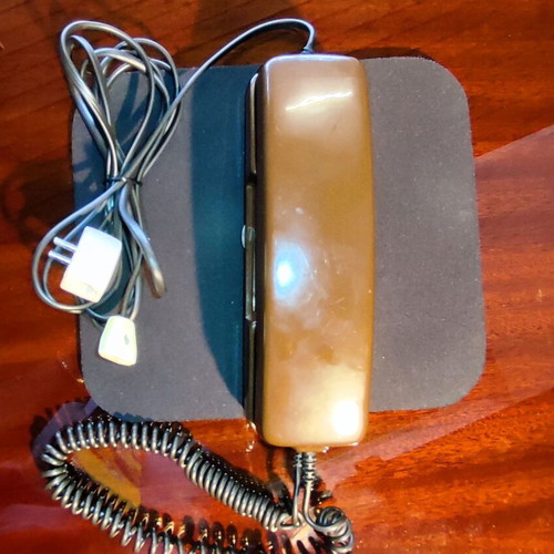 Vintage POST KFeAp 372-2 Corded Phone 1986 Like New, Brown