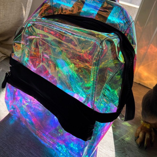 Iridescent backpack like new