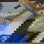  Μπρούτζινο πεντάφωτο παλιό φωτιστικό οροφής.