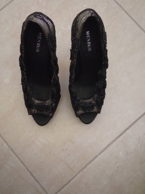 Peep toes Menbur new, size 40, black