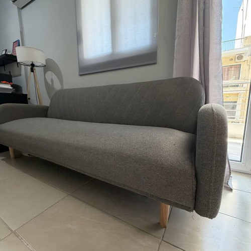 JYSK PARADIS 3-seat sofa bed, light grey
