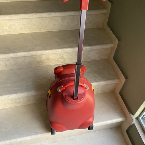 Children's Trolley Suitcase Bear Design new, red