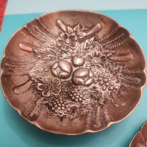 Silver set of seed testing spoon and tray like new