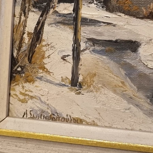 Painting used signed by Sotiropoulou Maria