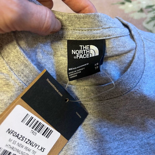The North Face T-shirt new, gray, size XS